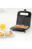 Goldmaster GM-7452 Trimax 4 in 1 Teflon 700 W 2 Dilim Tost ve Waffle Makinesi