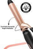 GoldMaster Harmony Turmalin Seramik Plakalı 360 Derece Dönebilir Kablo Saç Şekillendirici Maşa GM-7193