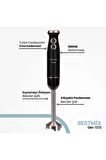Bestmix Hazneli 1500w 4 Bıçaklı Paslanmaz Çubuk El Blender Seti Gm7272