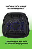 Taşınabilir Şarj Edilebilir Party Box Işıklı Bluetooth Hoparlör
