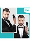 Goldmaster GM-9122 7 Başlıklı Kablolu+Kablosuz Kuru Saç-Sakal 17 in 1 Çok Amaçlı Tıraş Makinesi 