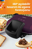 Goldstar ST7400 Mor 1800 W Teflon Tost Makinesi