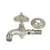 FKN Desenli Perlatörlü Mat Krom İnox Saten Osmanlı Musluk