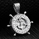 Gemi Dümeni  925 Ayar Gümüş Erkek Kolye Ucu