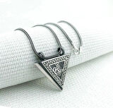 Osmanlı Tugra  Cevşeni Kebir Dualı Orta Boy 925 Ayar Gümüş Erkek Kolye