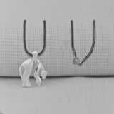 Panter Tasarımlı 925 Ayar Gümüş Erkek Kolye