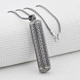 Silindir Cevşeni Kebir Dualı 925 Ayar Gümüş Erkek Kolye