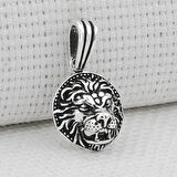 Aslan Figürlü 925 Ayar Gümüş Erkek Kolye Ucu