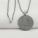 Kitmir Ve Nazar Dualı 925 Ayar Gümüş Erkek Kolye