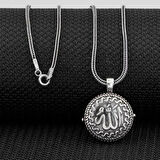 Allah Yazılı Cevşeni Kebir Dualı 925 Ayar Gümüş Erkek Kolye