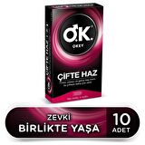 Okey Prezervatif 3'lü Paket Çifte Haz - Sıcak Temas - Zirve