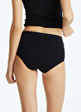 Blackspade 1306 Kadın Essential Midi Slip Siyah