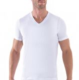 Blackspade Beyaz Erkek Fanila 9508 V-Neck