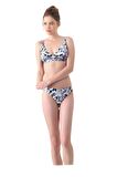 Blackspade Etnik Desen Çıkarılabilir İnce Süngerli Bikini Takım