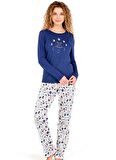 Blackspade Pijama Takım, XS, Koyu İndigo