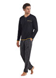 Blackspade Siyah Erkek Pijama Takımı 40103