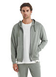 Blackspade Erkek Yeşil Fermuarlı Sweatshirt 40070 
