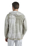 Blackspade Erkek Yeşil Fermuarlı Kapüşonlu Sweatshirt 40504 