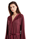 Blackspade Kadın Bordo Sabahlık 51603 