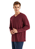 Blackspade Bordo Erkek Pijama Takımı 40575