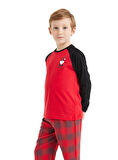 Blackspade Erkek Çocuk Kırmızı Pijama Takımı 40560 