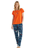 Blackspade Kadın Turuncu Pijama Takımı 51849 