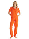 Blackspade Kadın Turuncu Pijama Takımı 60533 