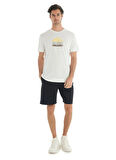 Blackspade Yuvarlak Yaka Düz Krem Erkek T-Shirt 40732