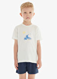 Blackspade Düz Krem Erkek Çocuk T-Shirt 40750