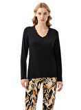 Blackspade Kadın Siyah Uzun Kol Pijama Takımı 51927