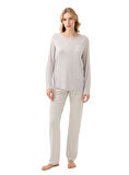 Blackspade Kadın Gri Pijama Takımı 51962 