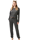Blackspade Kadın Antrasit Pijama Takımı 51939 