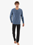 Blackspade Gece Mavisi Erkek Pijama Takımı 40781