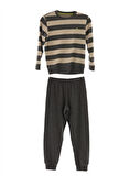 Blackspade Erkek Çocuk Antrasit Uzun Kol Pijama Takımı 40846 