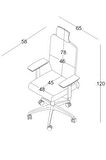 Bürotime Comfy Başlıklı Çalışma Koltuğu | 3D Kol | Plastik Ayak | Siyah
