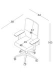 Bürotime Comfy Çalışma Koltuğu | 3D Kol | Plastik Ayak | Kırmızı/Antrasit