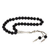 Doğal Taşlı Lacivert Yıldız Taşlı Gümüş Tesbih