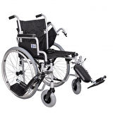 Golfi Standart Manuel Tekerlekli Sandalye | Çelik Gövde, PU Tekerlek, Katlanabilir Tasarım G131