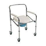 Loco Tekerlekli Katlanır Komot | Katlanabilir, Taşınabilir ve Dayanıklı Çelik Gövde PR-771