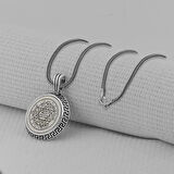 Hz Süleyman Mührü 925 Ayar Gümüş Erkek Kolye