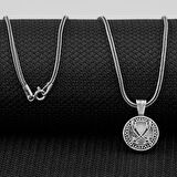 Zulfikar Kebir Dualı Cevşen 925 Ayar Gümüş Erkek Kolye