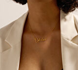 İsim Yazılı 14 Ayar Altın Kolye