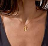 Yaşam Ağacı 14 Ayar Altın Kolye