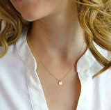 Plaka 14 Ayar Altın Kolye