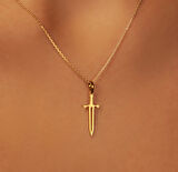 Kılıç 14 Ayar Altın Kolye