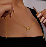 Parmak 14 Ayar Altın Kolye