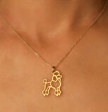 Poodle Irkı14 Ayar Altın Kolye