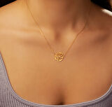 Gül 14 Ayar Altın Kolye