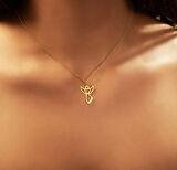 Melek Kanadı 14 Ayar Altın Kolye