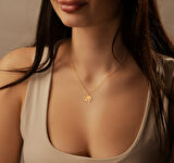 Sevgi Emoji 14 Ayar Altın Kolye